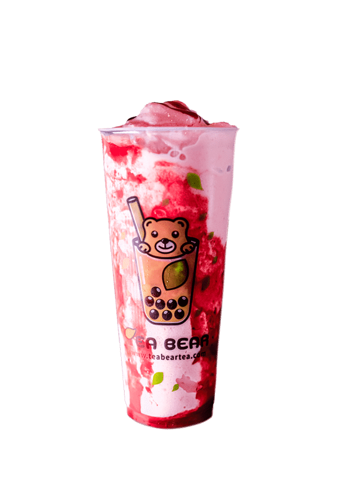 Strawberry Crème Smoothie Boba Tea in Cypress TX, Bubble Tea in
